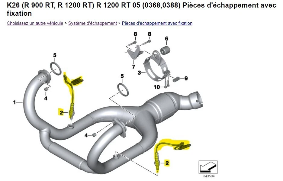 Sonda Lambda De BMW R 1200 RT / R / S / GS / ST - Imagen 3 de 3