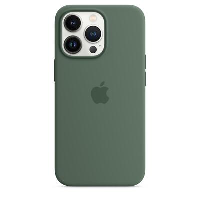 Original Apple iPhone 13 Pro Silikon Case / Hülle - Eukalyptus (Grün) - Neu