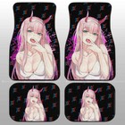 Sexy Girl Zero Two Car Floor Mats, All Weather Floor Mats, Auto Car Mats