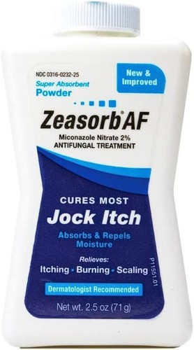 Zeasorb Leczenie przeciwgrzybicze Jock Itch Powder - 2,5 uncji - Zdjęcie 1 z 2