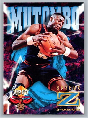 1996 Skybox Z-Force #24 Dikembe Mutombo Atlanta Hawks