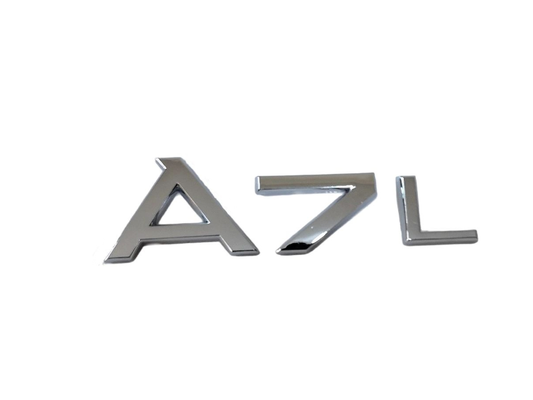 CHROME FIT AUDI A7L REAR TRUNK EMBLEM BADGE NAMEPLATE DECAL LETTER NUMBER NEW