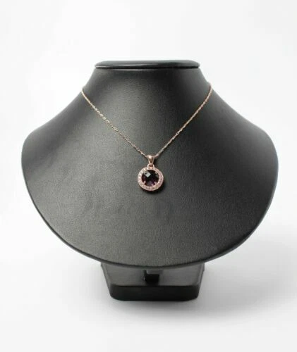 Collane e pendagli di lusso viola in argento