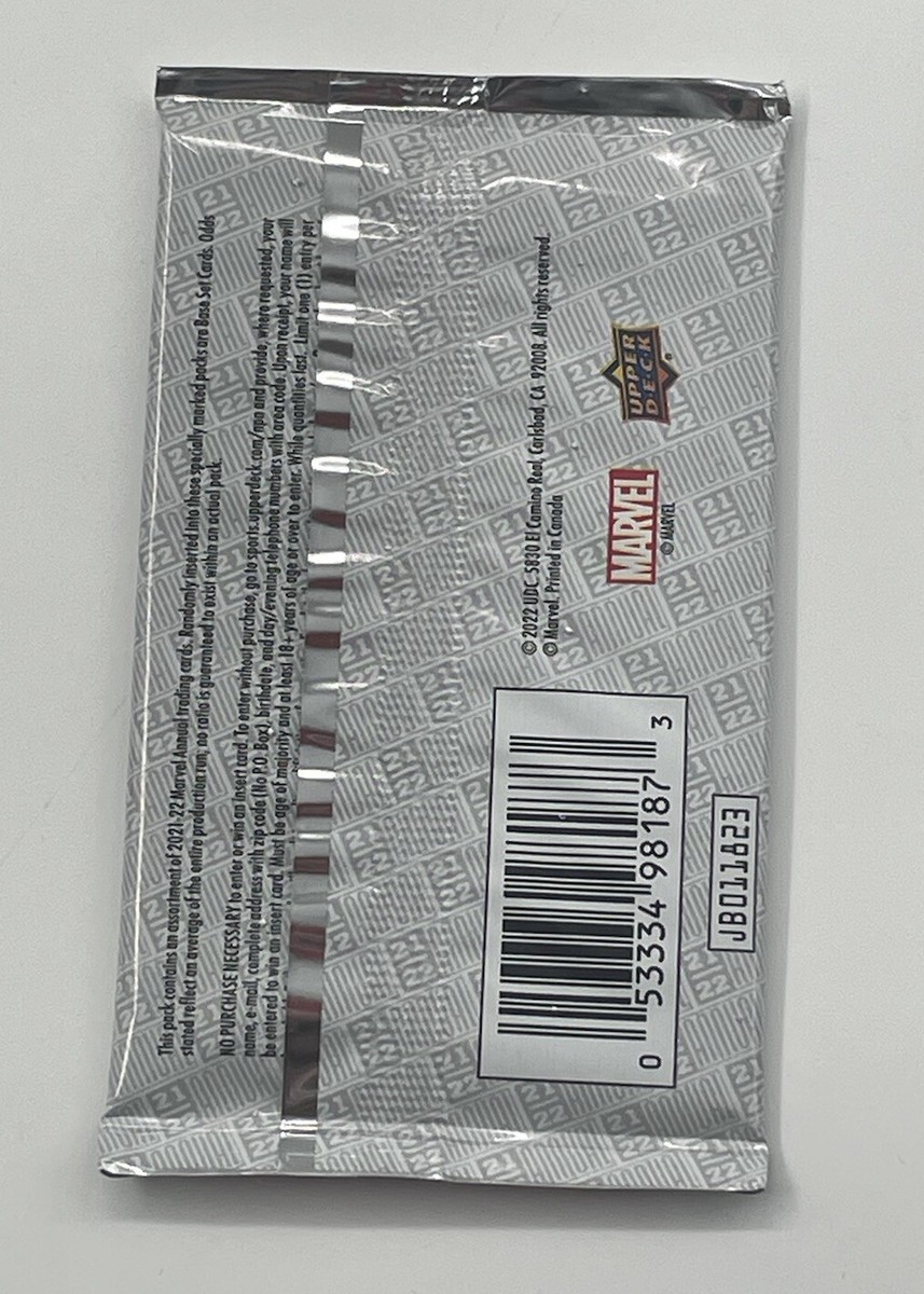 UPPER D·E·C·K MARVEL ANNUAL　新品未開封5パック 2021-22 Upper Deck Marvel Annual Hobby Pack (5 Cards) | eBay