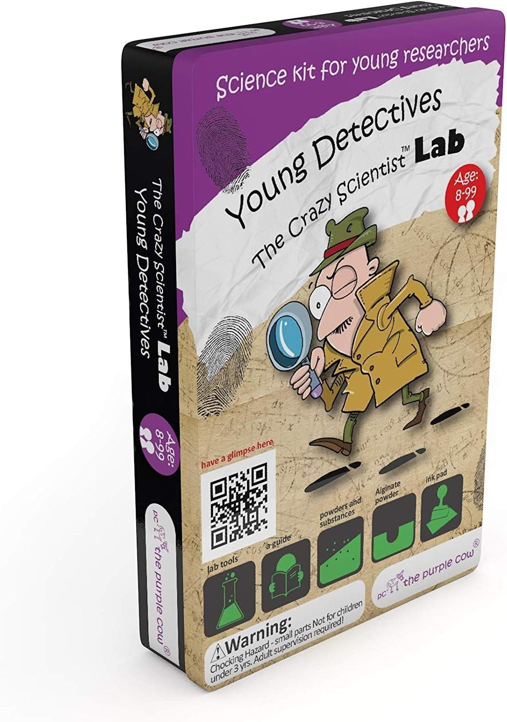 The Crazy Scientist Lab Young Detectives Experiment Kit for Age 8 & Up