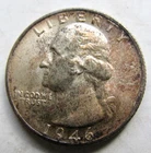 1946-S Washington Quarter 25c~Heavy Toning