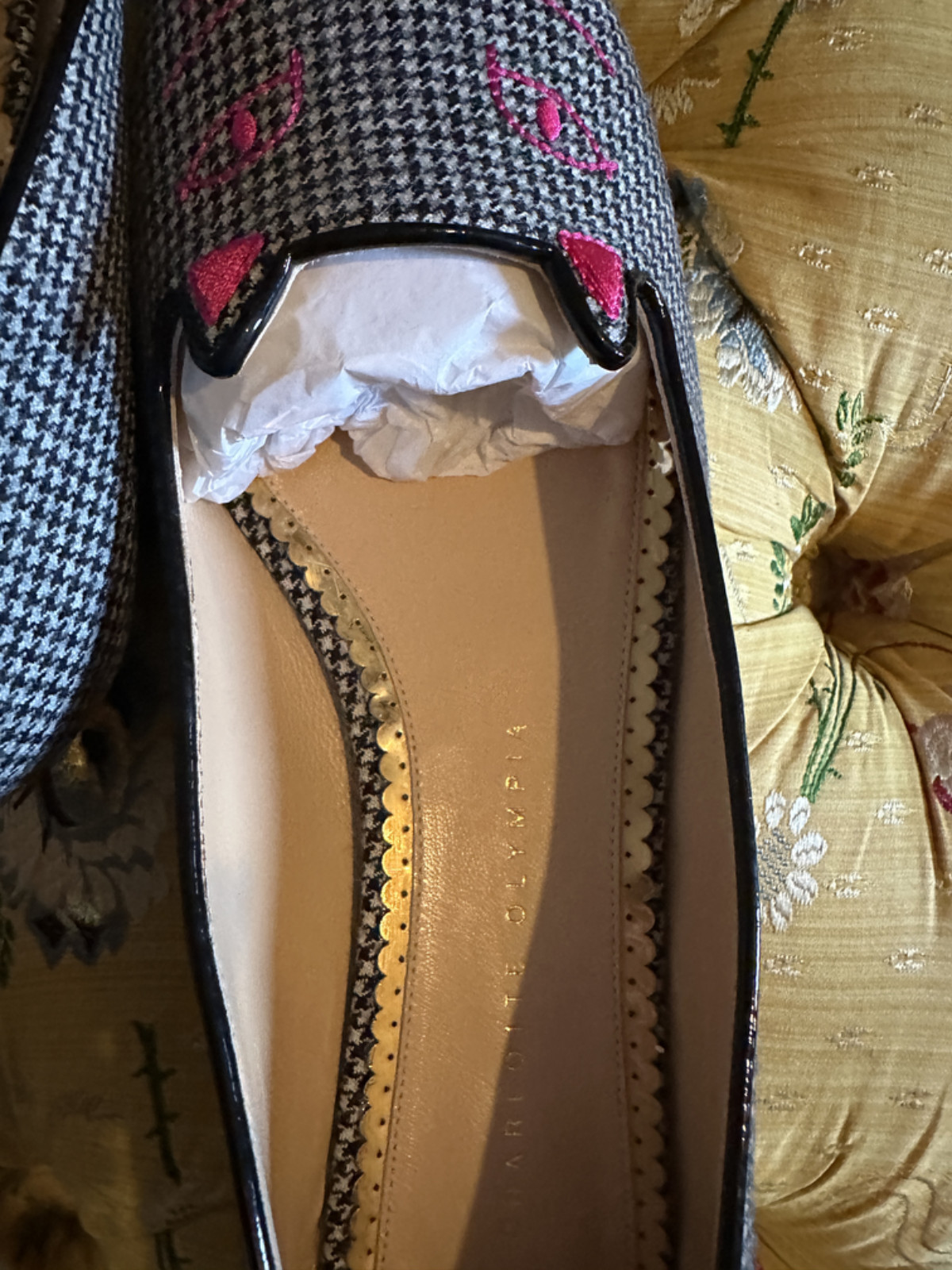 Charlotte Olympia  Handmade Kitty Flats Shoes RRP £400+ image 10