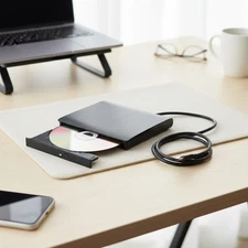 External CD DVD Drive, USB 3.0 Player Burner Writer, for PC Laptop Windows 11 10