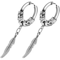 Ohrring Creolen Edelstahl Ohrringe MäNner-Ohrring Schmuck FüR Frauen