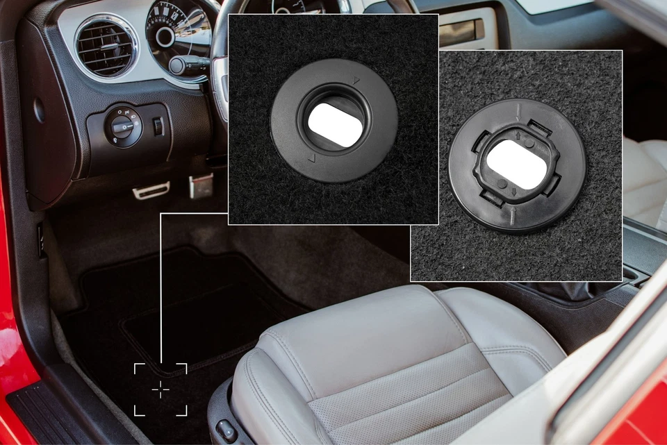 Tapis conducteur velours noir pour Toyota Yaris III Hybrid 2013-2017 1pc - Photo 3/4