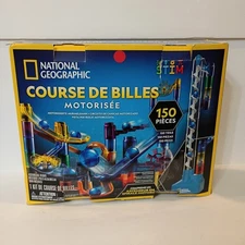 open box National Geographic Marble Run Motorized Elevator - 150-Piece Maze