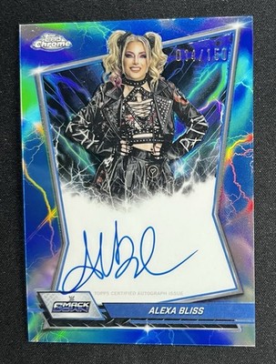 2026 Topps Chrome WWE Alexa Bliss Blue Brand Auto Blue Refractor /150