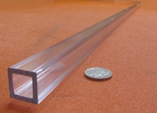 Kmac Polycarbonate Square Tube .750" Square x 1/8" Wall x 48"