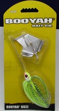 Rebel BYB38606 3/8 Oz Booyah Buzz Bait White Chartreuse Shad/Alum Clacker