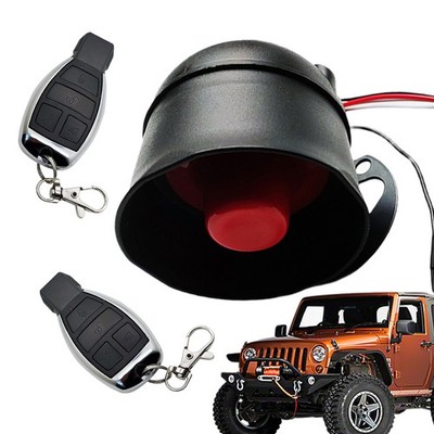 12V Universal Car Alarm System Security Vibration Alarm System With 2 Remotes