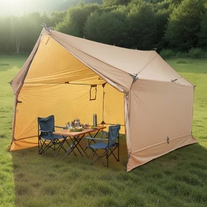 Camping Uimoso Tente chaude avec fourre-tout 2-3 personnes Cabine portable Tente chaud