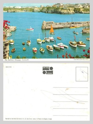 Alte Postkarte - Der Hafen, Newquay, Cornwall - John Hinde - UNBESPOSTED