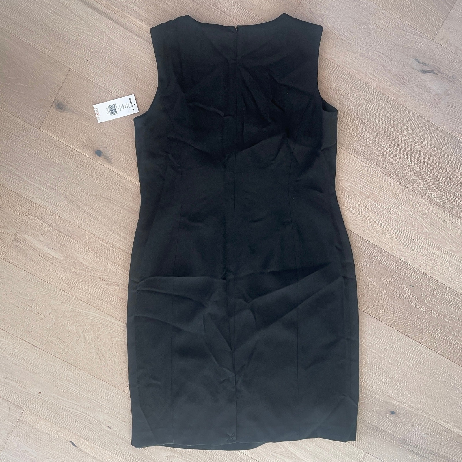 NWT Karen Scott Sheath Dress Work Wear Classic Black Dress Size Womens 12