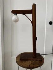 Unique Handmade Wood Table Lamp Street Light Inspired By Artist