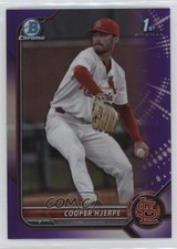 2022 Bowman Draft Chrome Purple Refractor 208/250 Cooper Hjerpe #BDC-95 09fy