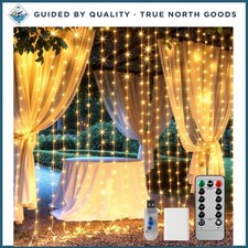 600 LED Curtain String Lights, 20 FT Fairy Lights with Remote Control  8 Modes