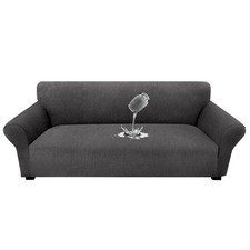 Waterproof Couch Cover, Stretch Non-Slip Sofa Slipcover with Elastic Bottom t...