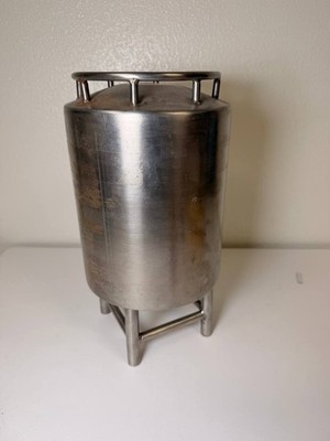 Industrial Steel Cylindrical Component w/ 4 Leg Base Sealed Housing Unknown Use