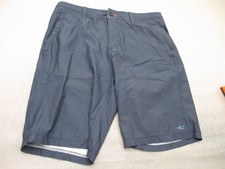 ONeill Size 32 Mens Dark Gray Pockets Button Zip Casual Basic Chino Shorts 095