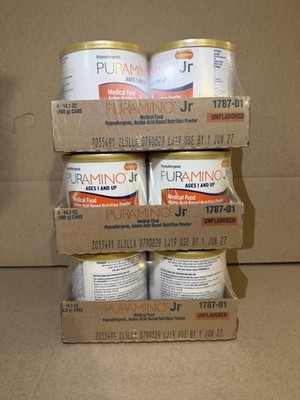(12 Cans) PurAmino Jr Unflavored  14.1oz  Exp 06/2027 FREE SHIPPING
