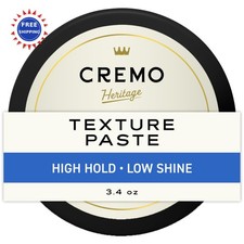 Hair Styling Texture Paste 3.4 Oz Cremo Premium Barber Grade