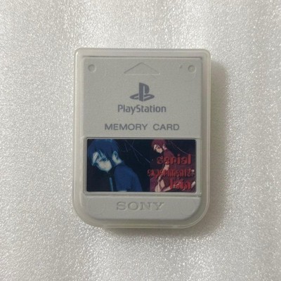 Serial Experiments Lain PS1 Memory Card with PlayStation Sticker, Working Tested