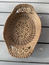 Pine needle basket egg handles Hand Made