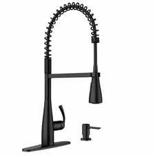 MOEN Essie Single-Handle Pre-Rinse Spring Pulldown Sprayer Kitchen Faucet with