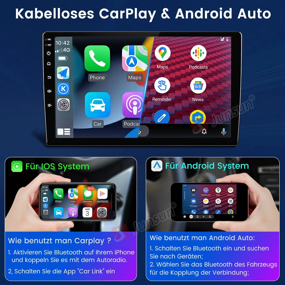 2+64GB Android14 Carplay Autoradio GPS Navi Für VW Passat B6 B7 CC Magotan 10-15 - Bild 4 von 4