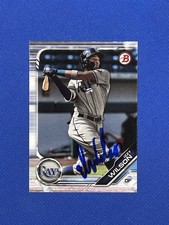 Izzy Wilson Signed 2019 Bowman Draft Card Rays Autograph #bd-13 auto