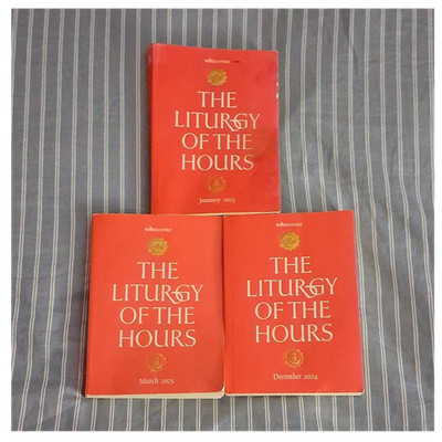 Word on Fire Liturgy of the Hours Lot 3 Prayer Books Dec 2024-Mar 2025