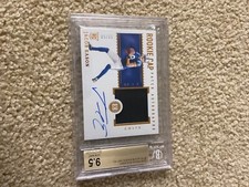 Jacob Eason Auto panini encased Gem mint 9.5