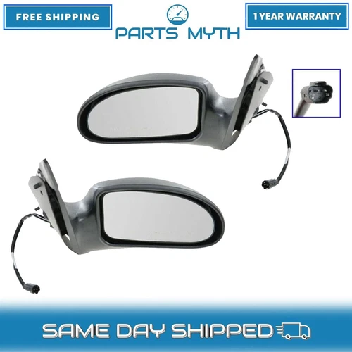 New Power Side View Mirrors Left & Right Set For 2002-2007 Ford Focus