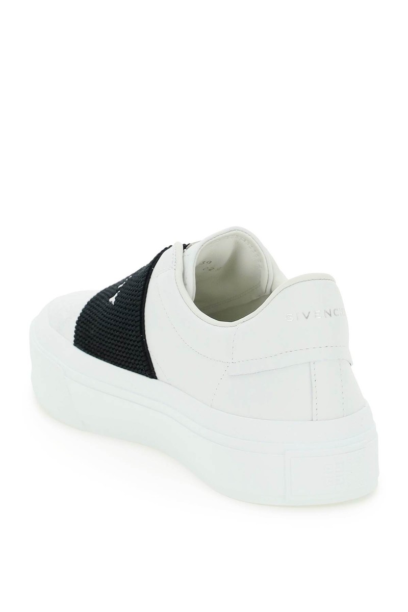 スニーカー GIVENCHY Woman Sneakers White BE0029E1BC 116 Buy (Women) Givenchy City Court Webbing 'White Black