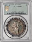 1859-O Seated Liberty Silver Dollar $1 Pcgs Au50 - Great Color!