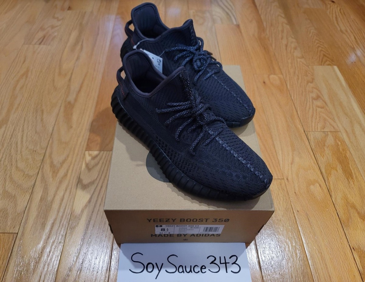 Size adidas Yeezy Boost 350 V2 Low Black Non-Reflective for