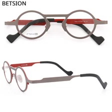 Oval Round Titanium Eyeglass Frames Men Women Men Women Full Rim Spectacles