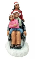 ST NICHOLAS SQUARE 2024 LEMAX "CHRISTMAS WHEELCHAIR FAMILY" NEW * FREE SHIPPING