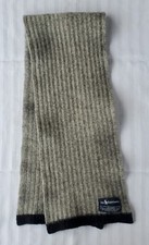 Polo Ralph Lauren Ribbed Gray Lambswool Scarf