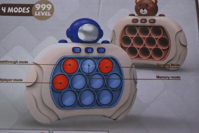 Quick Push Puzzle Game  ~ 4 modes ~ Handheld  Game ~ Space Astronaut ~ 2 Ea. New
