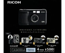 RICOH CAMERA miniature collection  set of 4 Gashapon Capsule Toys Gacha