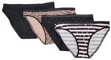 Set of 4 Victoria's Secret Womens Multicolor Bikini Style Underwear Size M