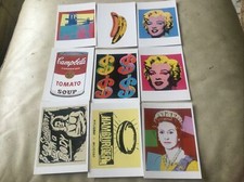 9 Andy Warhol Postcards By King & McGaw Inc Queen Marilyn Soup Banana
