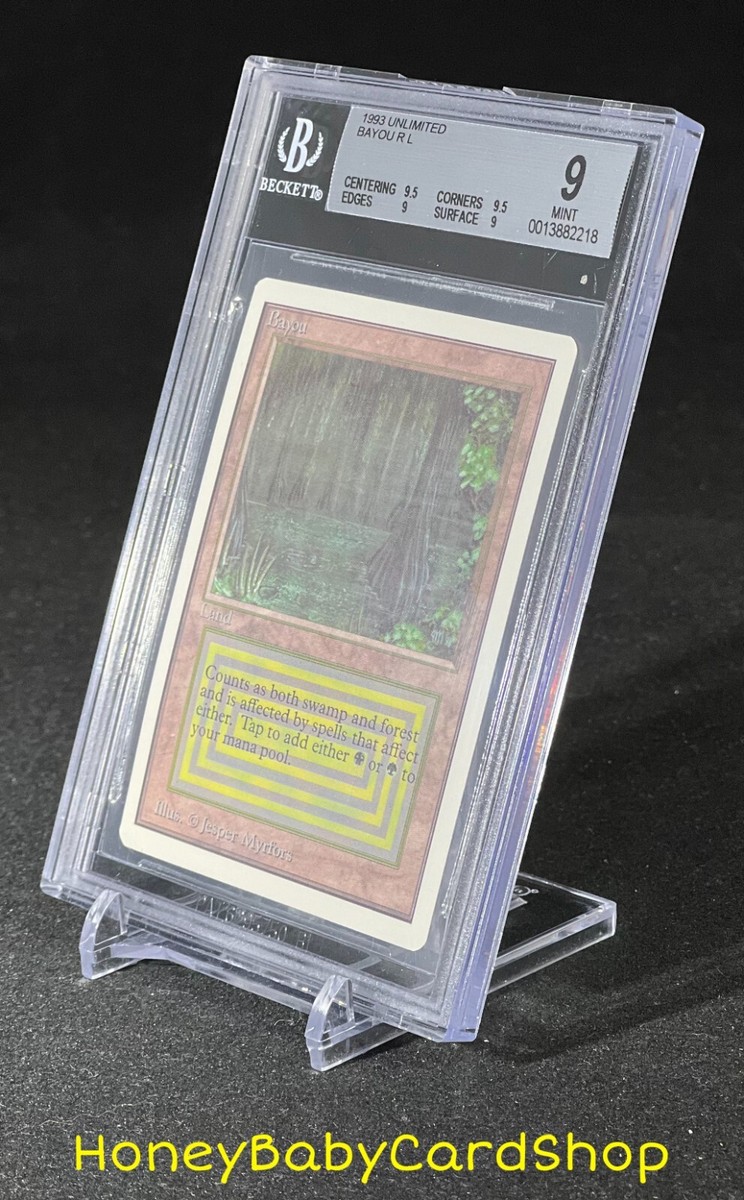MTG Unlimited Edition 1993 Bayou BGS 9.0Q++ (Quad++) MINT Old
