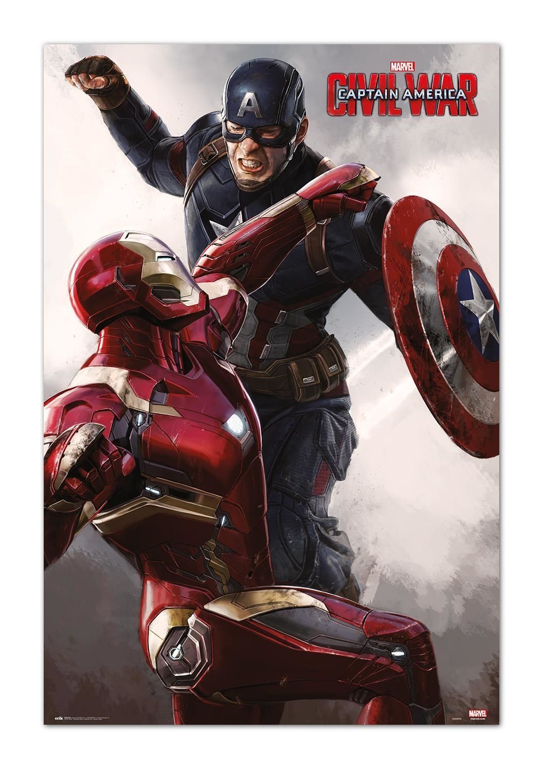 Gadget - Marvel: Captain America Civil War Cap Vs Iron Man (Poster 61x91,50 Cm)